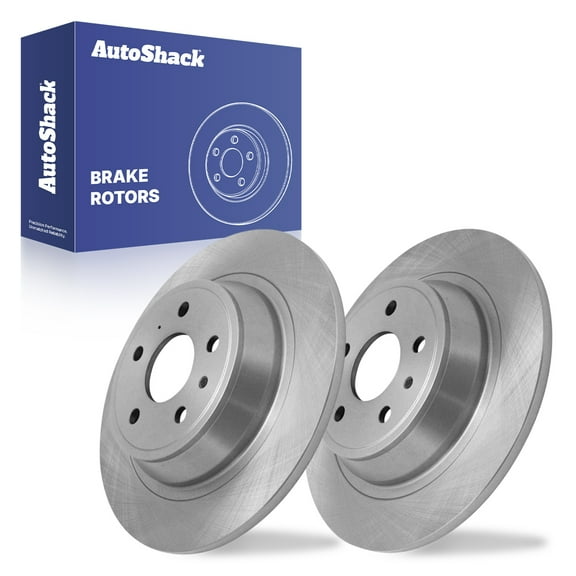 AutoShack Rear Solid Brake Rotors 2-PC Set Replacement for 2013-2020 Ford Fusion 2013-2016 Lincoln MKZ 11.88" (301.8 mm)