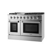 Thor Kitchen HRD4803U 48 in. Professional Stainless Steel Dual Fuel Range