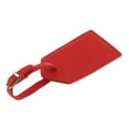 thumbnail image 4 of Etiquetas de equipaje Cuero para negocios Etiquetas de maleta Etiqueta de titular de nombre Etiquetas de identificación Accesorios 10x6 rojo, 4 of 9