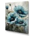 thumbnail image 2 of Designart "Poppy Flowers In Pale Blue And White II" Poppies Canvas Prints, 2 of 7