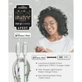 thumbnail image 3 of Liquipel Powertek USB C Lightning iPhone Charger Cable [MFI Certified], 6ft Fast Charging, Neon Party, 3 of 8