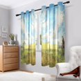 thumbnail image 6 of Horses in Grassland Blackout Curtains Thermal Insulation 63 inch Grommet for Bedroom Living Room Bathroom Kitchen Windows 2 Pack, 6 of 6