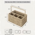 thumbnail image 5 of StorageWorks Hand-Woven Wicker Cutlery Holder with Handle, Flatware Basket Organizer, Seagrass, 5 of 6