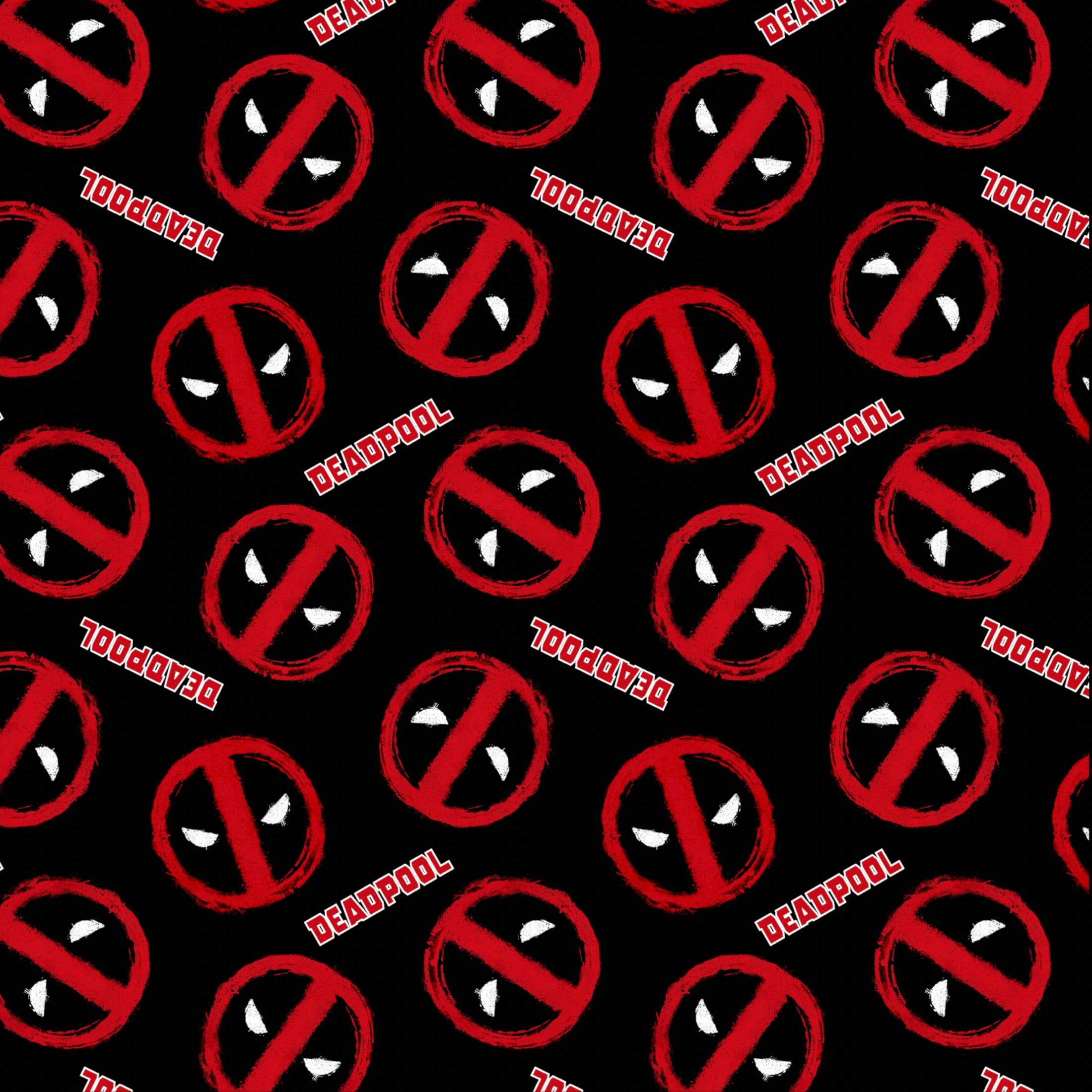 Springs Creative Marvel Deadpool Paint Logo Packed Fat Quarter Fabric