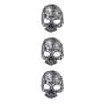 thumbnail image 3 of Wosthever Escudo facial de Halloween Media espuma Guardia facial Fiesta Etapa Cosplay Traje Danza Prop, Negro Type1 NO1, 3 of 6
