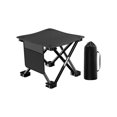 thumbnail image 2 of LJNYFDC Outdoor Fishing Stool Camping Stool Foldable Great Load Bearing Easy Storage Stable Structure Thick Legs Resting Platform with Storage Pouch, 2 of 7