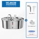 thumbnail image 3 of Alimentador Alimentos y Dispensador Dispensador de agua para perros Fuentes para mascotas Acero inoxidable Ultra silencioso 3L (UE) Likrtyny Para estrenar, 3 of 9