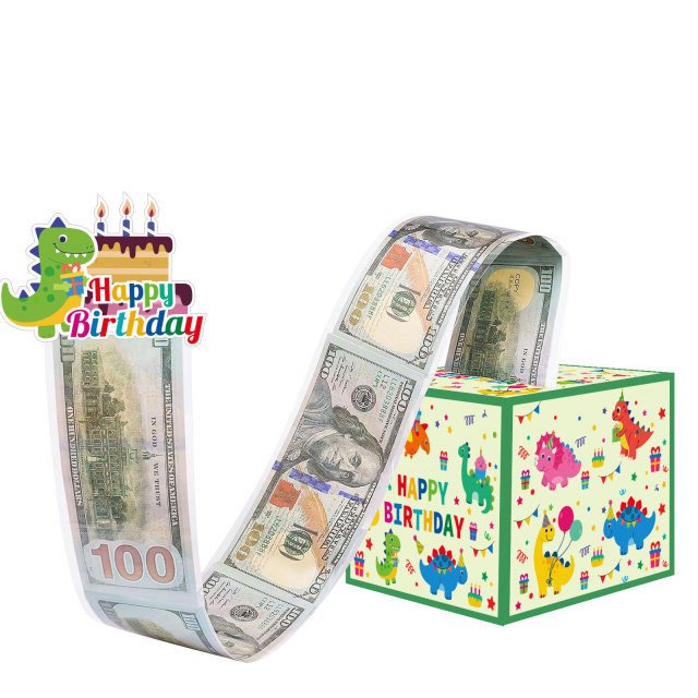 Caja de dinero sorpresa para fiesta de cumpleaños, caja de regalo decorativa creativa con caja de dinero en efectivo