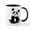 White/Black Inside, variant on CafePress - Baby Panda Mug - 11 oz Ceramic Mug - Novelty Coffee Tea Cup