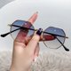 thumbnail image 2 of Luxury Square Sunglasses Men Women Fashion Small Frame Polygon Sun Glasses Metal Vintage Retro Brand Lens Sunscreen Sunglasses heqiyong LED, 2 of 2