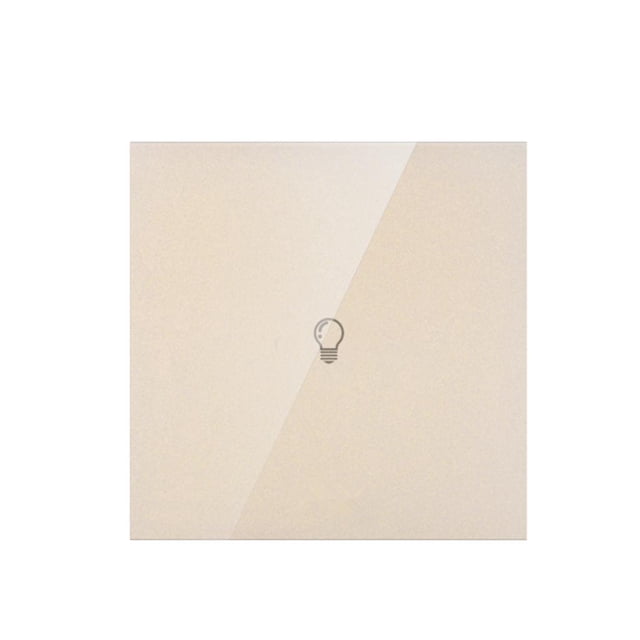 Panel de interruptor de luz LED de 1 vía, 1/2/3 entradas, táctil, encendido/apagado, pantalla de vidrio, UE 1 pandilla