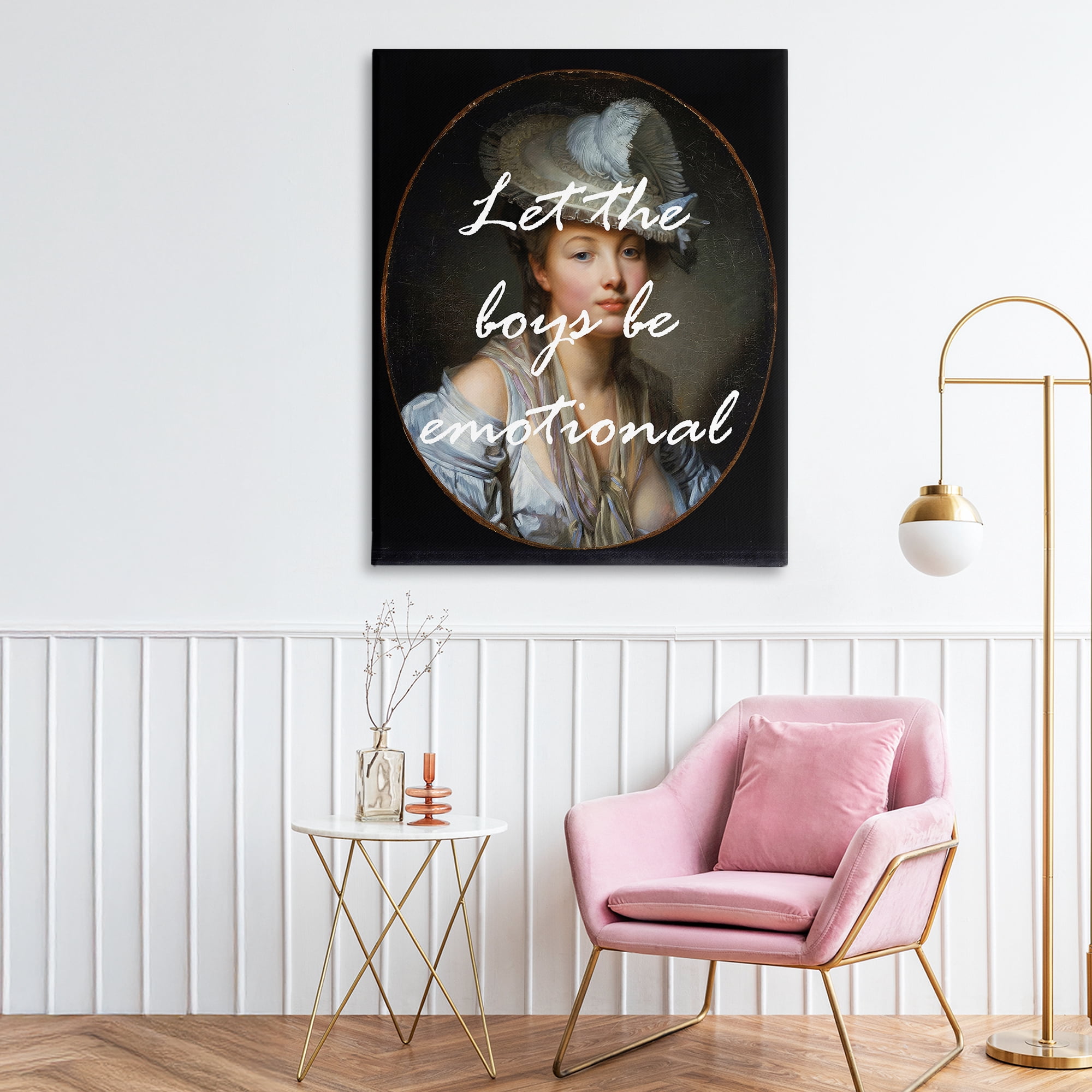 Stupell Industries Let The Boys Be Emotional Canvas Wall Art, design by Tina LeCour