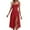 Red, variant on Afdoent Women Dress Female Sleeveless Sling Long Dress Summer Solid Color Backless A Line Bandage Dress Elegant