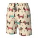 thumbnail image 4 of Balery Dachshund Dog Puppy Traje de Baño Estilo Hawaiano para Hombre, Shorts de Secado Rápido con Bolsillos-Medium, 4 of 6
