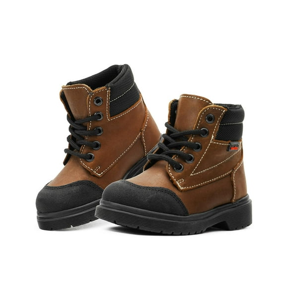Bota Botin Niño Piel Audaz Color Café 13-18 Edicion Especial cafe 18