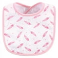 thumbnail image 5 of Luvable Friends Baby Girl Cotton Terry Bibs 10pk, Girl Elephant Damask, One Size, 5 of 6