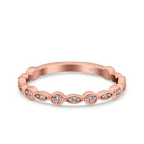 Black Tone, Simulated Cubic Zirconia Size-7 Eternity Ring Wedding Engagement Band Marquise 925 Sterling Silver