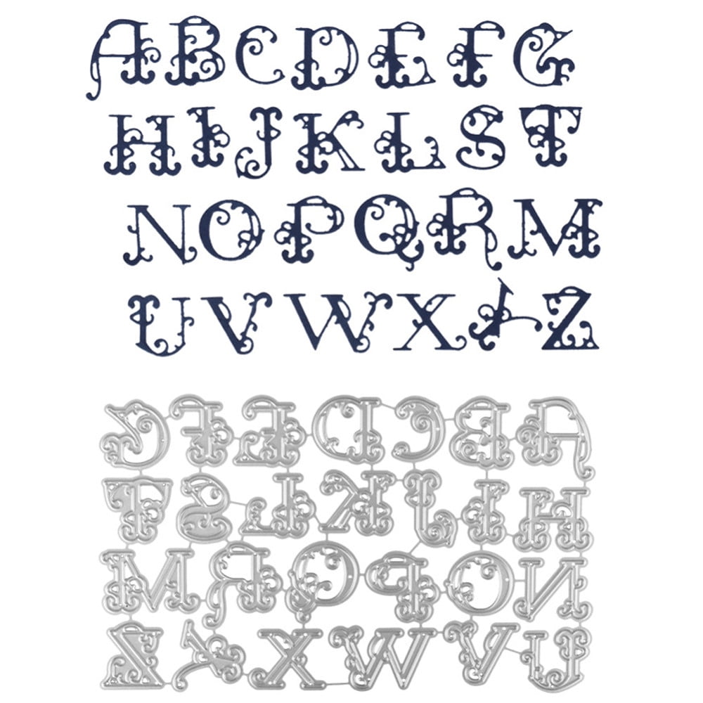 1 Set Letter Alphabet Metal Cutting Dies DIY Scrapbooking Paper Card Stencil  BA