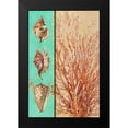 thumbnail image 2 of Loreth, Lanie 11x14 Black Modern Framed Museum Art Print Titled - Coral and Sea Shells I, 2 of 5