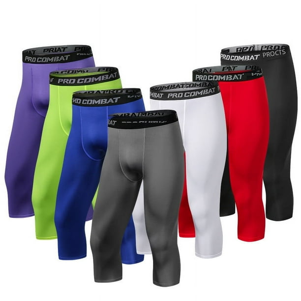 Pantalones deportivos de fitness, pantalones cortos para hombre, leggings de baloncesto, pantalones de compresión para entrenamiento de carrera, mallas elásticas de secado rápido