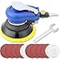 thumbnail image 2 of 5 Inch Air Random Orbital Sander, Pneumatic Palm Sander tool with 10 Pcs Sandpapers, Air Sanders For Auto Body Work By Bowd, 2 of 4