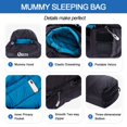 thumbnail image 4 of Saco de dormir QEZER Down Mummy 600, capacidad de llenado de 18 °F a -11 °F, 4 of 7