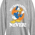 thumbnail image 3 of Disney - Donald Me Sarcastic Never - Toddler & Youth Long Sleeve Graphic T-Shirt, 3 of 5