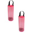 thumbnail image 1 of Oleegame 2PC Hanging Hanging Rubbish Bag Bag Extraction Bag Box Round Miscellaneous Kitchen Storage Convenient Bag Organizer Kitchen Storage Wall Kitchen，Dining Bar Pink, 1 of 9