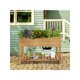 thumbnail image 5 of 2 Pisos Huerto Urbano para Terraza 119x80x57cm de Madera Abeto Estante para Cultivar Plantas Flores para Balcón, 5 of 5
