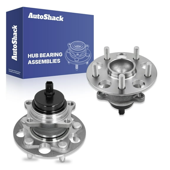AutoShack Rear Wheel Hub Bearing Assemblies with ABS| Replacement for 2020 Toyota C-HR 2018-2024 Toyota Camry 2019-2020 Toyota RAV4 | 2-PC