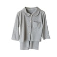thumbnail image 6 of Cethrio Girls Pajama Sets Long Sleeve, Spring Fall 2 Piece Casual Breathable Girls' Sleepwear Gray Size 3-4T, 6 of 7