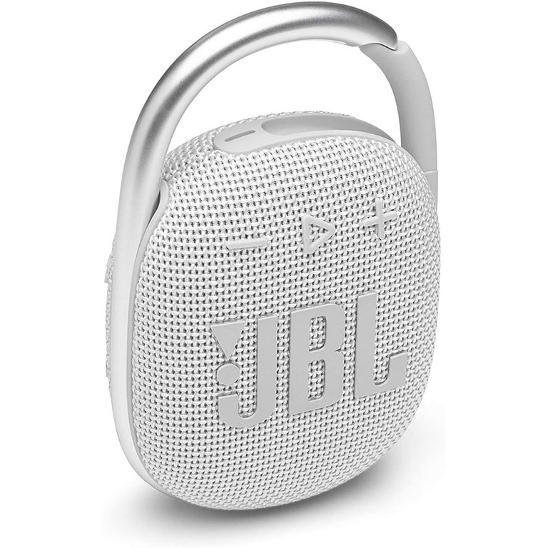 JBL Clip 4 Waterproof Portable Bluetooth Speaker, White
