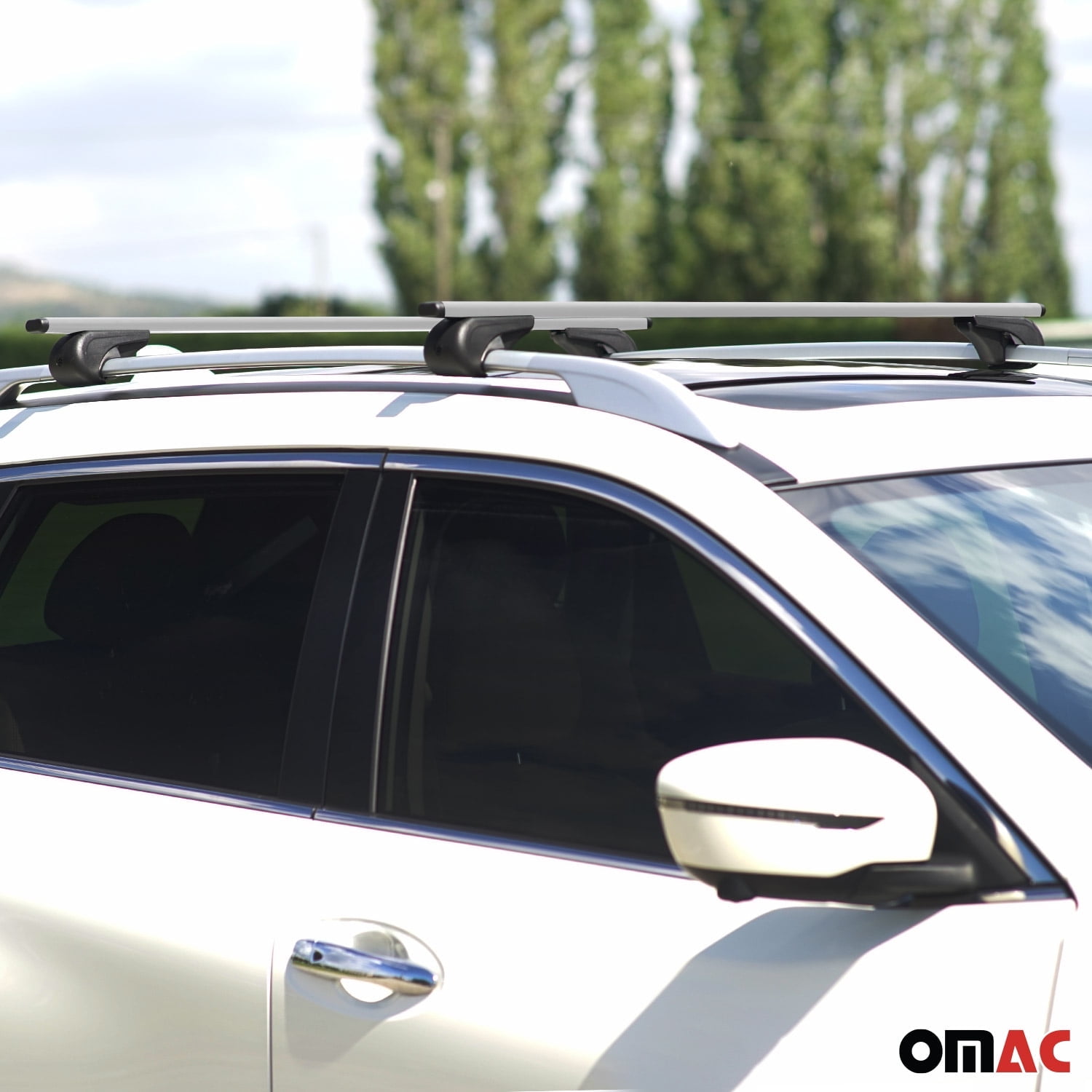 2017-2026 Jeep Compass Roof Rack Cross Bars Silver