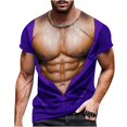 thumbnail image 2 of Birdeem T-Shirt à Manches Courtes pour Homme, Mode, Imprimé Homme Musclé, Mode, Entraînement Physique, Col Rond, 2 of 12