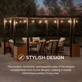 thumbnail image 3 of Sunjoy Pergola 10 x 12 ft. Outdoor Black Steel Frame Pergolas with Planters, 3 of 10