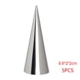 thumbnail image 1 of Inteprter 5 / 12Pcs Tubo cónico Cono Moldes de rollo Crema de pan de cuerno Hacer molde Herramientas y accesorios para hornear plata 5 uds 8.8*2*2cm Inteprter  JJ19524-04B, 1 of 6