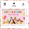 thumbnail image 5 of Pink Dog Birthday Decorations Girls, Lets Pawty Backdrop,Dog Paw Bone Balloons for Woof Bday Party Supplies, 5 of 6