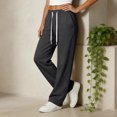 thumbnail image 5 of Wide Leg Sweatpants Women 2026 Fall Clothes Stretchy Baggy Wide Leg Streetwear Casual Lounge Travel Track Pants Dark Gray 3XL, 5 of 5