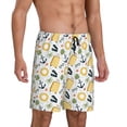 thumbnail image 2 of Fotbe Summer vacation Pattern Pajama Shorts for Men, Men's Pajama Bottoms, Sleepwear,Short Pajama Pants-4X-Large, 2 of 6