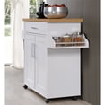 thumbnail image 4 of Pemberly Row Îlot de Cuisine avec Porte-Épices, Blanc, 4 of 8