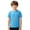 Blue, variant on YunPes Boys Girls T Shirt UPF 50 Dry Fit Athletic Short Sleeve Swimshirts Summer Rash Guard Sports Undershirt Lightweight Cooling