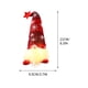 thumbnail image 3 of Adorno navideño de anciano sin rostro con sombrero de estrella iluminado | Muñeco colgante con patas para árbol y chimenea | Colores rojo, gris y verde, 3 of 5