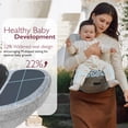 thumbnail image 2 of Portabebés Momcozy con asiento de cadera ajustable con cintura gris, 2 of 9