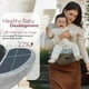 thumbnail image 2 of Portabebés Momcozy con asiento de cadera ajustable con cintura gris, 2 of 9