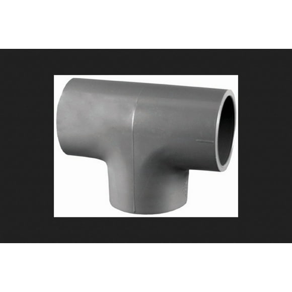Tubo Charlotte de PVC SCH80 Tee de 1 pulgada, 13 x 6 x 8 cm