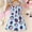 Blue a, variant on Toddler Girls Princess Dress, Crew Neck Floral Print 2025 New Style Sleeveless Summer Dresses for Child Girls Black Size 5 T