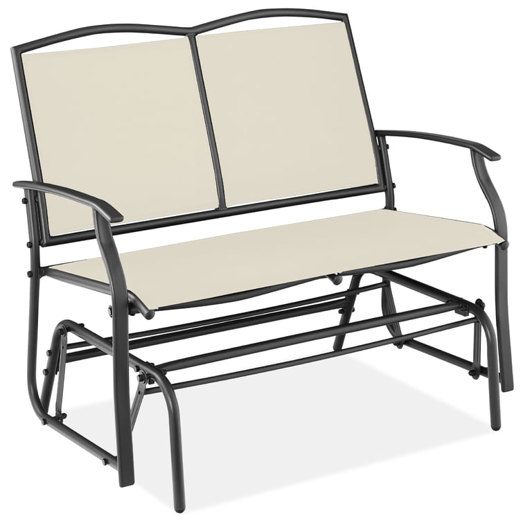 Best Choice Products 2-Person Swing Glider, Steel Loveseat photo 1
