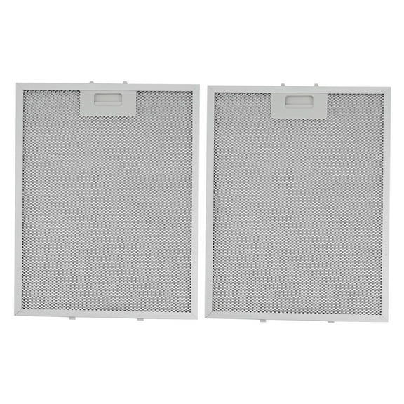 2Pcs Silver Cooker Hood Filters Metal Mesh Extractor Vent Filter 280X371X9mm