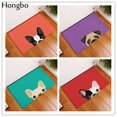 thumbnail image 3 of Hongbo 40*60cm Anti Slip Mats Brief Cute Cartoon Bulldog Puppy Dog Mats Welcome Home Entrance Door Floor Flannel Rug, 3 of 6