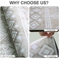thumbnail image 5 of 8x10 Rugs for Living Room Khaki, Washable Boho Area Rug Non-Slip, Ultra Soft Geometric Tribal Traditional Farmhouse Carpet for Dining Room Bedroom Dorm Office Home Decor, 5 of 5